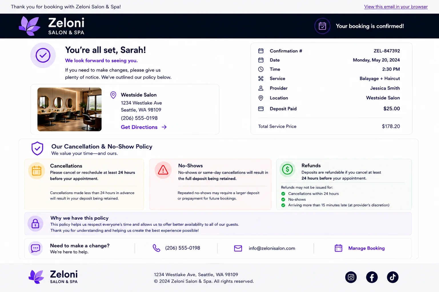 Transparent client-side messaging explaining the requirement visual demonstration mockup