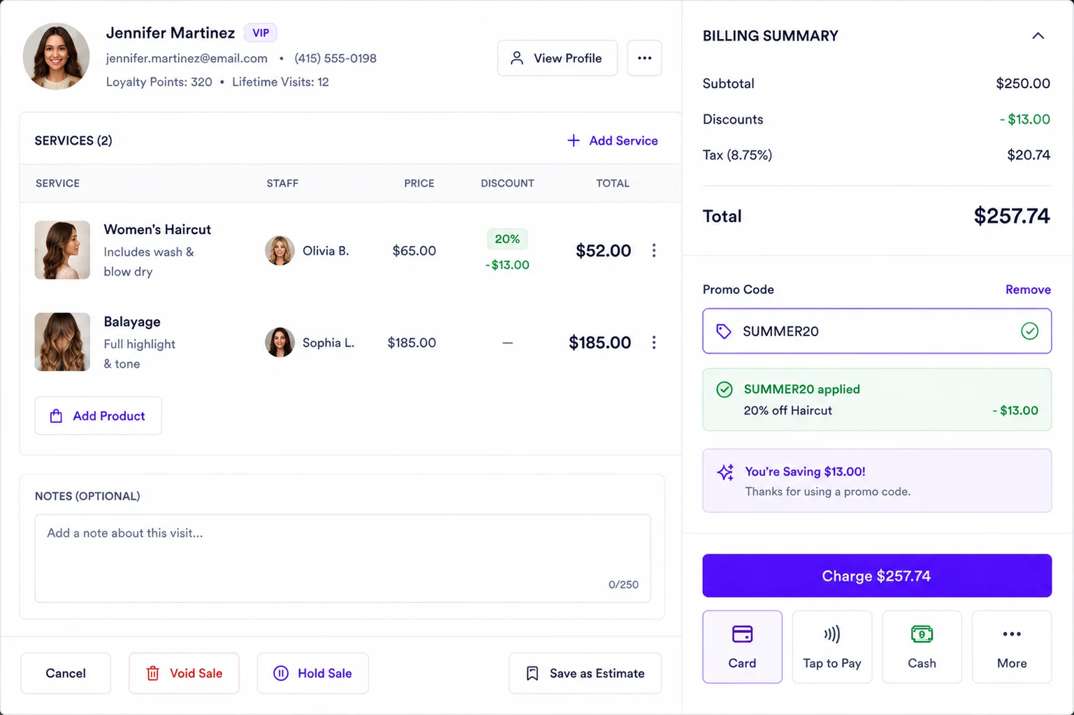 Promo codes and direct application at checkout visual demonstration mockup