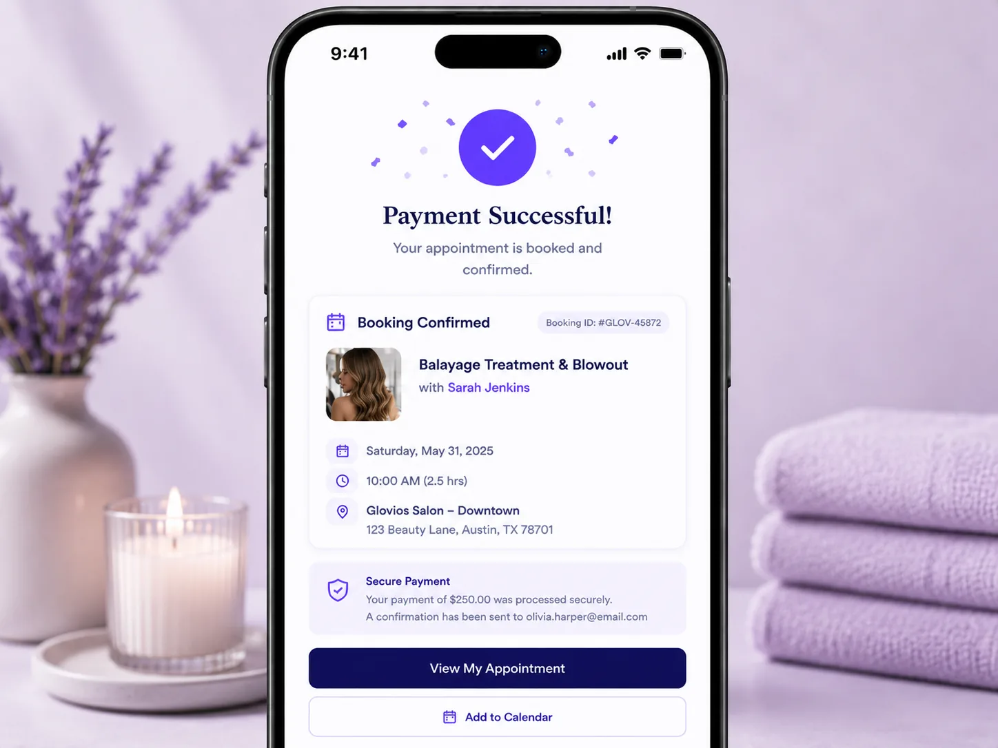 One-tap confirmation